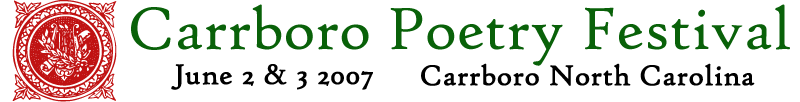 Carrboro Poetry Festival banner